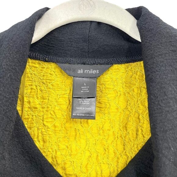 Ali Miles crinkle texture cowl neck tunic top Size L‎ boho lagenlook - Picture 4 of 6